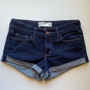 Abercrombie Dark Jean Shorts Size 4